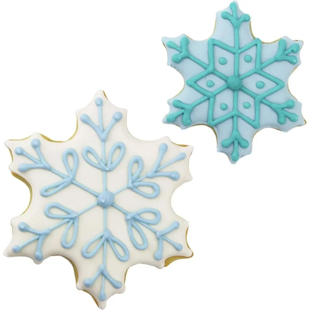 Set of 2 Snowflake Cookie Cutters by Ann Clark - Perfect for Winter Celebrations